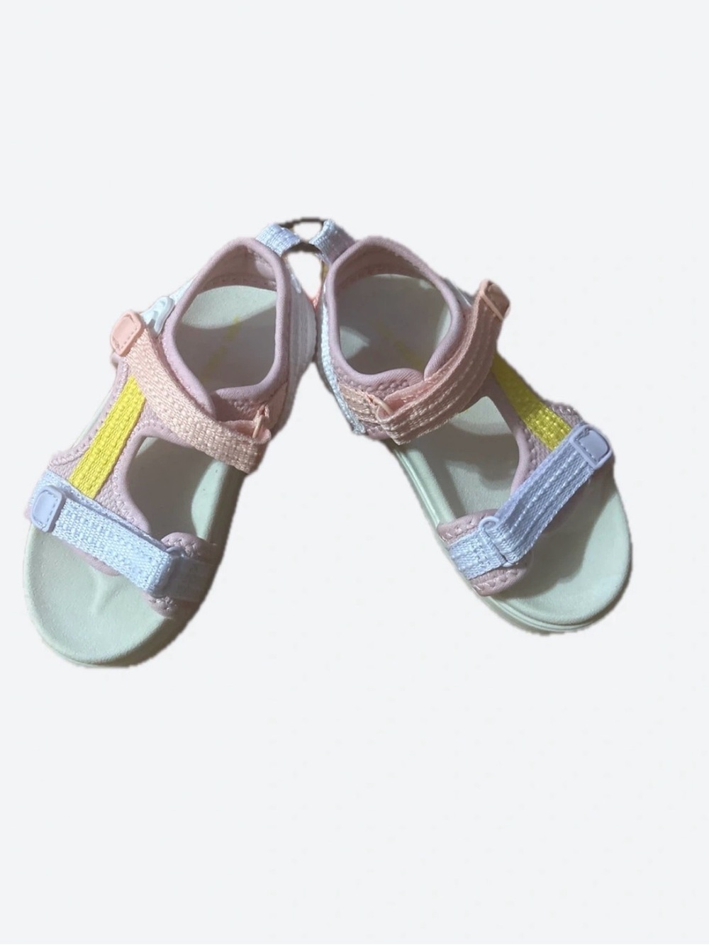 Joe Fresh Pastel Pink, Light Blue & Yellow Kids Sandals
